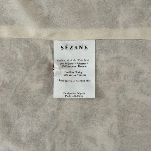 Sezane Midi Floral Short-Sleeve Adele Shirt Dress - Picture 7 of 7